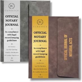 JC Classics Collegle Journal Books Bundle - Gray and Brown