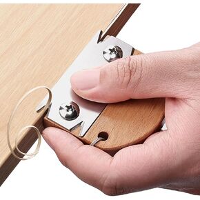 Edge Banding Trimmer Tool & Wood Edge Band Cutter-2025 Upgraded Wooden Handle with Stainless Steel Blade, Professional Veneer Edge Trimmer for Woodworking