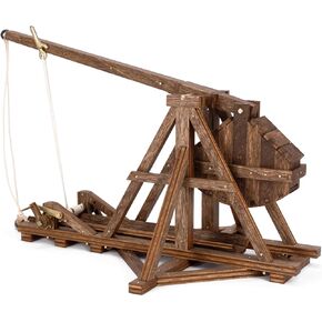 مجموعات العصور الوسطى طقم trebuchet الصغيرة | سلسلة كلاسيكية | لغز خشبي ثلاثي الأبعاد