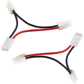 2PCS Tamiya Connector 1 أنثى إلى 2 من الذكور في سلسلة كابل الطاقة 14awg سلك لسباق RC Battery Carn