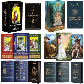 Wyspell Tarot for Learning + Wild Reflections Tarot | Beginner Tarot Deck with Meanings on Cards & Nature-Inspired Tarot Cards with Guide Book…