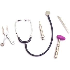 5pcs/set dollhouse mini metethoscope care tools dollhouse dolls miniature kit ، ألعاب ملحقات المستشفي