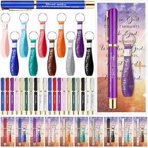 20 Sets Mothers Day Gifts for Church God Bless Mothers Religious Silicone Keychain Bible Verse Ballpoint Pen with Inspirational Cards Christian Gift for Mom Women Paster's Wife