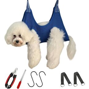 Guzekier Dog Grooming أرجوحة للظلم ، حبال الكلاب للاستمالة ، حقيبة القيود على أرجوحة الكلب مع Clippers/trimmer