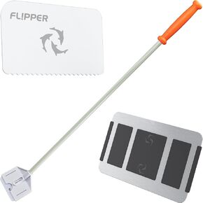 fl! pper flipper platinum aquarium charcer chicplant - class and acrylic fish tank cleaner - moarium class class - accarium class classhible with senrated Blade 28 "
