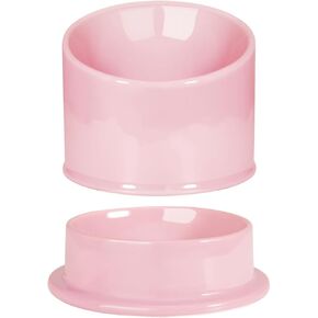 Elevated Ceramic Dog Bowls，Set of 2 for Food & Water,Food Bowls for Small & Medium & Large Dogs.Durable,Easy to Clean. (لون القرنفل)