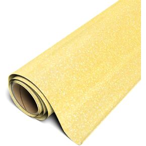 SISER GLITTER HTV 12 "× 3 قدم لفة (سكر الليمون) الحديد على فينيل نقل الحرارة