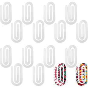 16pcs Jumbo Sublimation Paper Clips, 4x2in Sublimation Blanks Acrylic Paper Clips Personalized Office Paperclips for Home, Gift, Crafts, Classroom, School, Teacher, Document Organize Supplies