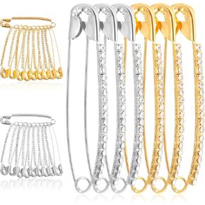 20 PCS RHINESTONE الأمان دبوس دبوس ، مقاطع شظية قبعة للنساء الرجال أنيقة المجوهرات الذهب دبابيس الوشاح بدلة Sweather