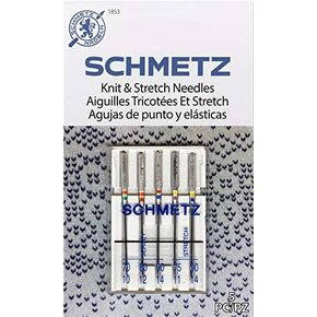 Schmetz Schmtez Knit & Stretch Needles-Machine ، لا شيء 10