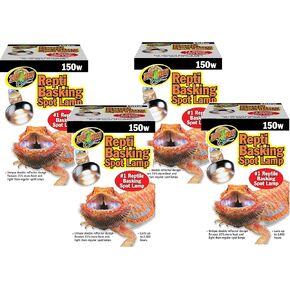 Zoo Med Repti Basking Spot Lamp Replacement Bulb 150 Watts - Pack of 4
