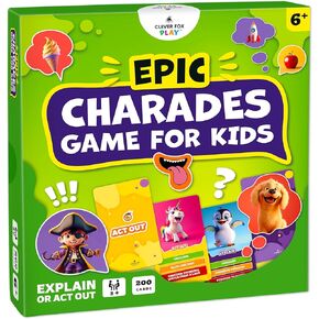 لعبة Epic Charades Game for Kids التي تتراوح أعمارهم بين 6 سنوات - 200 Act Out & Explic