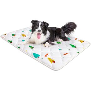 Bubble bear Dog Crate Mat,Soft Dog Crate Mat with Anti-Slip Bottom,Machine Washable,Portable Kennel Pad, Lightweight Travel Flat Pet Beds for Indoor& Outdoor Dogs（42"X28"）