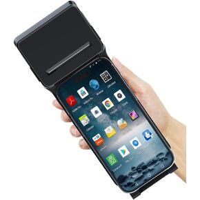 POS XP-P1 Portable Thermal Printer, USB & Bluetooth, 58mm Paper Width, High-Speed Printing, 1D/2D Barcode Scanning, Compatible with Windows, Linux, Android, iOS (Black)