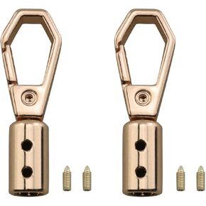 2pcs Gold Pendant Clock Buckle DIY Rope Jewelry Hook Cylinder for Luggage Threading