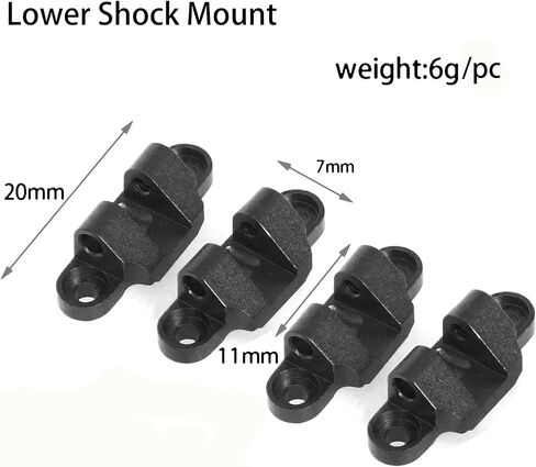 Aluminum Lower Shock Mount for Losi 1/18 Mini LMT 4X4 Brushed Monster Truck，Replacement for Losi - LOS211044 Upgrade Part Suspension Mounting Set for Losi-LOS01026 1/18 Mini LMT Monster (Green) in Saudi Arabia
