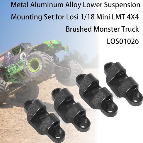 Aluminum Lower Shock Mount for Losi 1/18 Mini LMT 4X4 Brushed Monster Truck，Replacement for Losi - LOS211044 Upgrade Part Suspension Mounting Set for Losi-LOS01026 1/18 Mini LMT Monster (Green) in Saudi Arabia