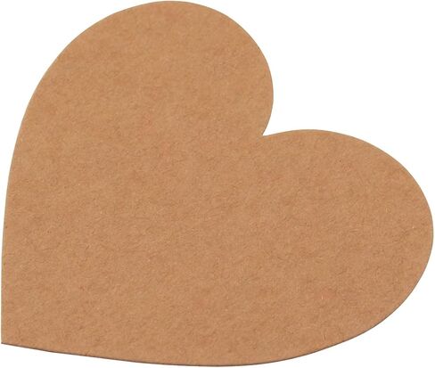 100pcs Love Heart Kraft Paper Inserts Cake Dick Paper Inserts Falentine Day Insert Cards Vintage Digeratiators Cupcake Top Flugh Dancl in Saudi Arabia