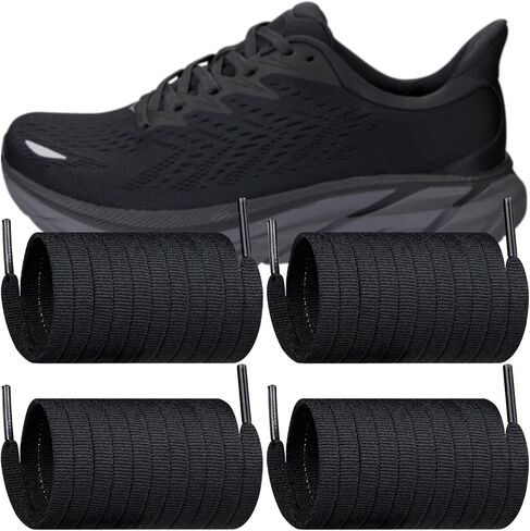 Endoto 2 Pairs Shoelaces for HOKA ONE ONE Flat Shoe Laces Replacement Running Sneakers Shoes Strings in Kuwait