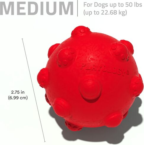 playology puppy ball ball | لعبة الكلب للكلاب الصغيرة والنشطة | إشراك لعبة زبدة الفول السوداني الطبيعية المعطرة على الجراء in Kuwait