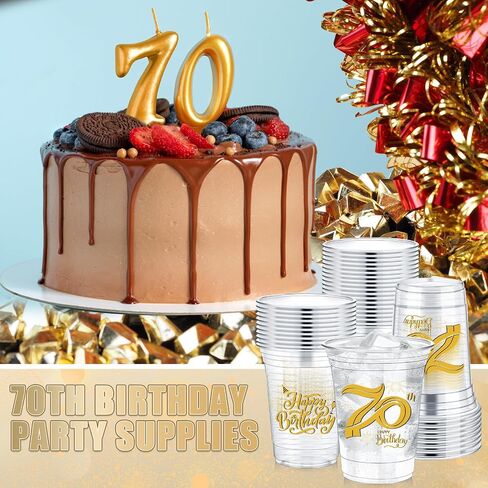 60 Pcs 12 oz 60th Birthday Party Plastic Cups 60th Happy Birthday Plastic Tumblers Clear Cups Celebrate to 60 Years Disposable Plastic Cups for Birthday Party Supplies in Saudi Arabia