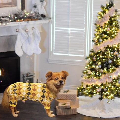 TONY HOBY Dog Sweater, Knitted Warm Dog Winter Shirt for New Year for Small Medium Dog (Blue, Girl, M) in Saudi Arabia
