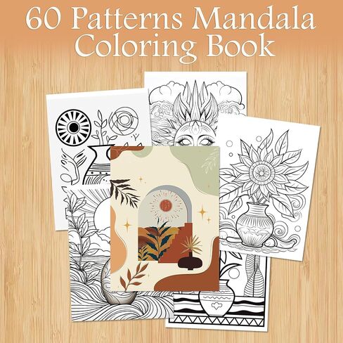 Sitsink Flower Constanting Colling Book - الكتب الكتب لتلوين الأزهار الذهنية ، والقلق ، سهولة الاسترخاء ، كتاب تلوين علاج هادئ للنساء in Kuwait