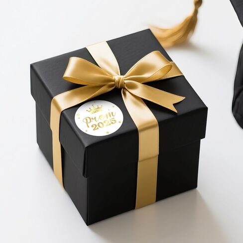 Anwyll Prom 2025 Stickers - Gold Prom Send Off Decoration 2025 60Pcs 2Inch Graduation Prom Sticker Self-Adhesive Prom Envelope Seal Label Sticker for Prom Season Night Party Favor Gift Wrap Invitation in Saudi Arabia