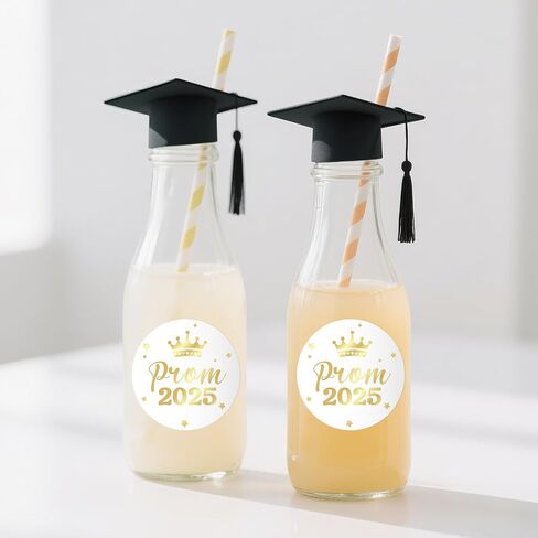 Anwyll Prom 2025 Stickers - Gold Prom Send Off Decoration 2025 60Pcs 2Inch Graduation Prom Sticker Self-Adhesive Prom Envelope Seal Label Sticker for Prom Season Night Party Favor Gift Wrap Invitation in Saudi Arabia
