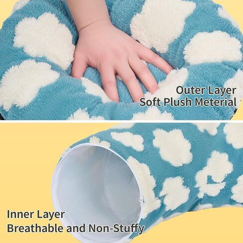 سرير نفق القط مع وسادة ناعمة ، ألعاب القطط للقطط الداخلية تعزز الترابط بين الحيوانات الأليفة والمالكين ، وتشجيع الاستكشاف ، ورضع الغرائز الطبيعية للقطط والكلاب والأرانب in Kuwait