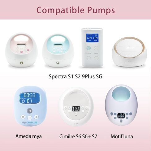 كوب مجموعة حليب مضخة الثدي من TOVVILD - متوافق مع Spectra S1/S2/S9، ليست ملحقات أصلية، استبدل مجموعات مضخة الثدي، أجزاء أنابيب كوب تجميع الحليب ذات الحافة 24 مم in Kuwait