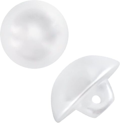 Ivory 12 Pcs Sewing Shank Buttons - 0.30 inch, 8 mm Mother of Pearl, Perfect for Dresses, Blouses, Crafts in Saudi Arabia