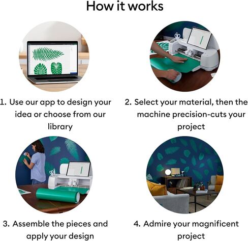 Cricut Maker 3 & Digital Content Library (30 Images) - Smart Iron-On Bundle, Includes 5-Piece Tool Set, EasyPress 2 Heat Press, EasyPress Mat, & Smart Holographic Iron On Roll (Blue) in Saudi Arabia