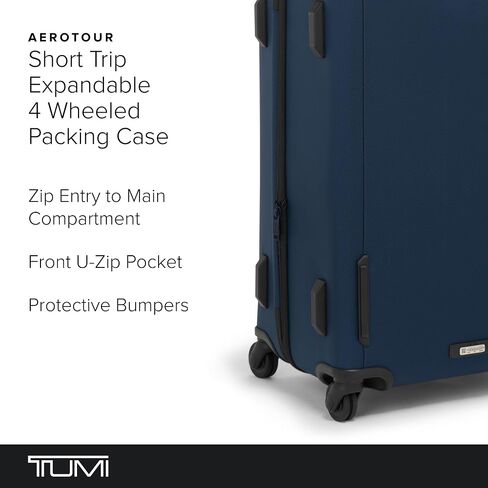 TUMI - Aerotour Continental Expandable 4 Wheeled Carry-On - Carry On Suitcase for Domestic & International Travel - Navy in Saudi Arabia