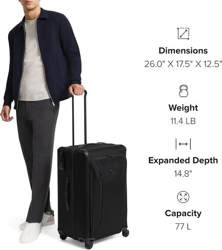 TUMI - Aerotour Continental Expandable 4 Wheeled Carry-On - Carry On Suitcase for Domestic & International Travel - Navy in Saudi Arabia