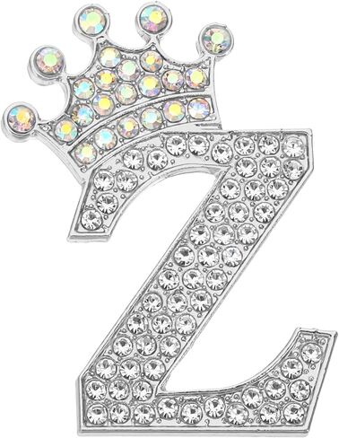 PATIKIL Letter Brooch Pins, Crown Initial Rhinestone Alphabet Letter Lapel Badges Pin for Women Suits in Saudi Arabia