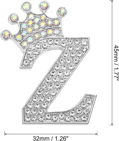 PATIKIL Letter Brooch Pins, Crown Initial Rhinestone Alphabet Letter Lapel Badges Pin for Women Suits in Saudi Arabia