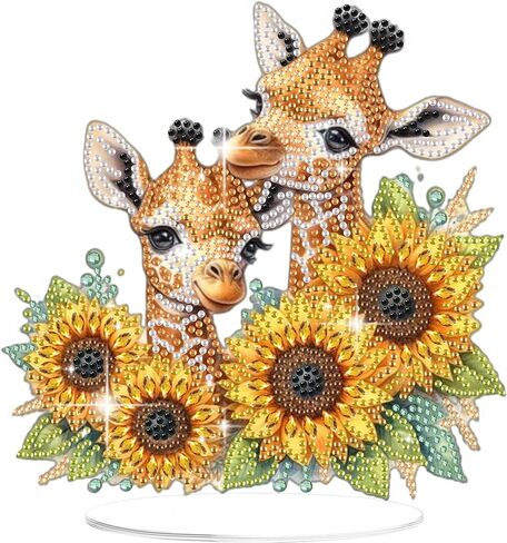 Bowetile Dolphin Diamond Art Desktop Ornaments Kits for Adults Beginners, 5D Special Shape Diamond Art Painting Animals Tabletop Ornaments, Crystal Gem Art Painting for Home Table Decor Crafts Gift in Kuwait