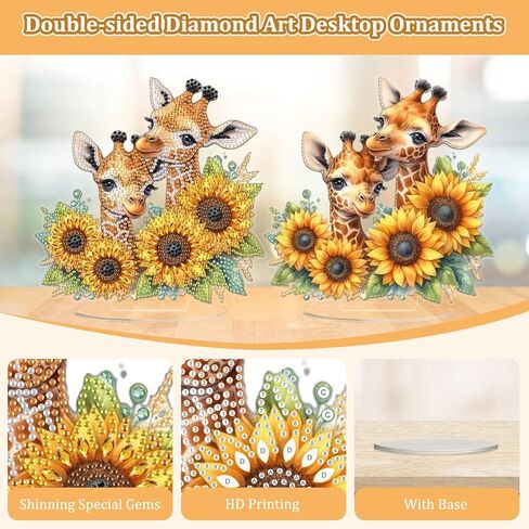 Bowetile Dolphin Diamond Art Desktop Ornaments Kits for Adults Beginners, 5D Special Shape Diamond Art Painting Animals Tabletop Ornaments, Crystal Gem Art Painting for Home Table Decor Crafts Gift in Kuwait