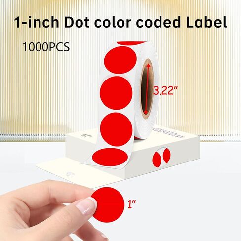شلن 1000 حزمة ، ملصقات Red Dot 1 بوصة دائرية ملصقات بيع المرآب in Kuwait