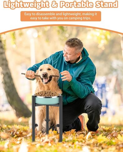 Elevated Dog Bowls, Adjustable 4 Heights Dog Bowl Stand Holders, Width 6-10" Raised Water Feeder for Puppy, Medium,Large(4 Feet, Stand Only) in Kuwait