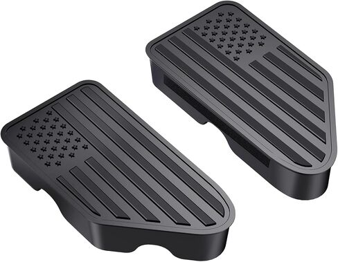 Stake Pocket Covers for 2014-2018 GMC Sierra 1500,Chevy Silverado 1500/2500/2500HD/3500 Truck Bed Rail Stake Pocket Caps, Odd Shaped Hole Plugs Caps 2PCS (White) in Saudi Arabia