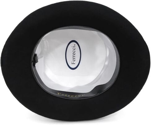 قبعة علوية من الصوف من Ferrecci /18 لونًا/ مع شريط Grosgrain وريش قابل للإزالة - للجنسين والرجال والنساء in Kuwait