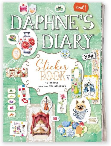 Daphne's Diary Sticker Book | 750 Creative Stickers | Ideal for Diaries, Scrapbooks, and Bullet Journals | an Inspiring Book Full of Art Illustrations, Lifestyle, and Decorative Stickers in Saudi Arabia