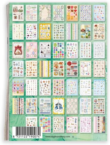 Daphne's Diary Sticker Book | 750 Creative Stickers | Ideal for Diaries, Scrapbooks, and Bullet Journals | an Inspiring Book Full of Art Illustrations, Lifestyle, and Decorative Stickers in Saudi Arabia