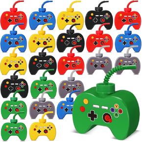 Tanlade 12 PCS Plastic Video Gaming Party Taffice Cups مع القش ، و 10 أوقية ألعاب عيد ميلاد أكواب فيديو للألعاب حفلات شرب الحفلات لألعاب الصبي