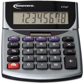 15925 حاسبة Minidsk المحمولة ، شاشة LCD المكونة من 8 أرقام ، إجمالي 5 EA