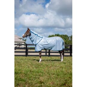 Horseware Ireland Amigo Bug Bruc Plus Azure Blue/Navy & Electric Blue 84