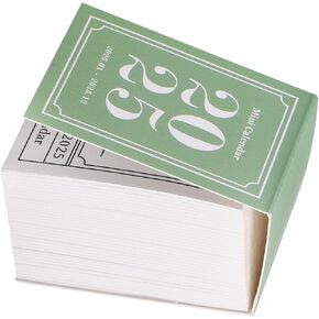 Mini Desk Calendar 2025 - Daily Desktop Calendar 2025 Tear Off Daily Calendar Memo Pad Calendar Table Calendar Scheduler Planner Agenda Organizer for Home Office Green