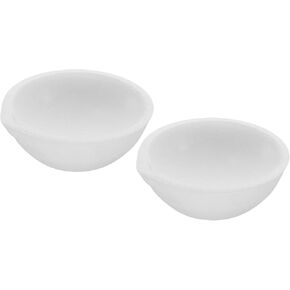 PATIKIL SMALLEL LELTING CRAMIC CURICABLE صحن ، 2 PCS 150GRAM CERAMIC CURAMIC QUARTZ PUNCILES POT لتكرير الصب المعدني الفضة النحاس النحاس مجوهر